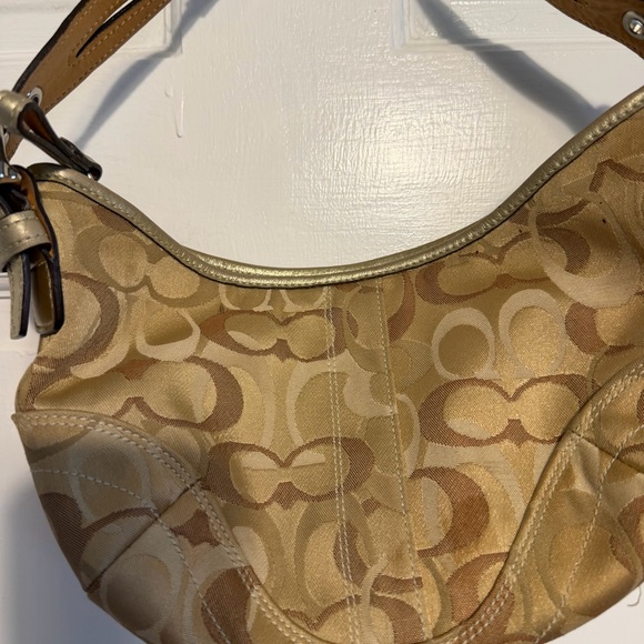 Coach logo small Tan Handbag - Picture 8 of 10